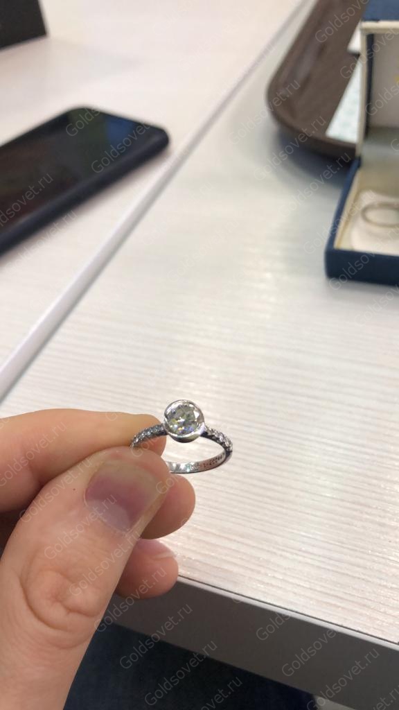 Оценка кольца с бриллиантом 1 карат