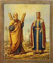 Икона СВятые Андрей Первозванный и Александра