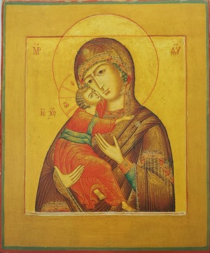 Икона Богородица Владимирская 18 век